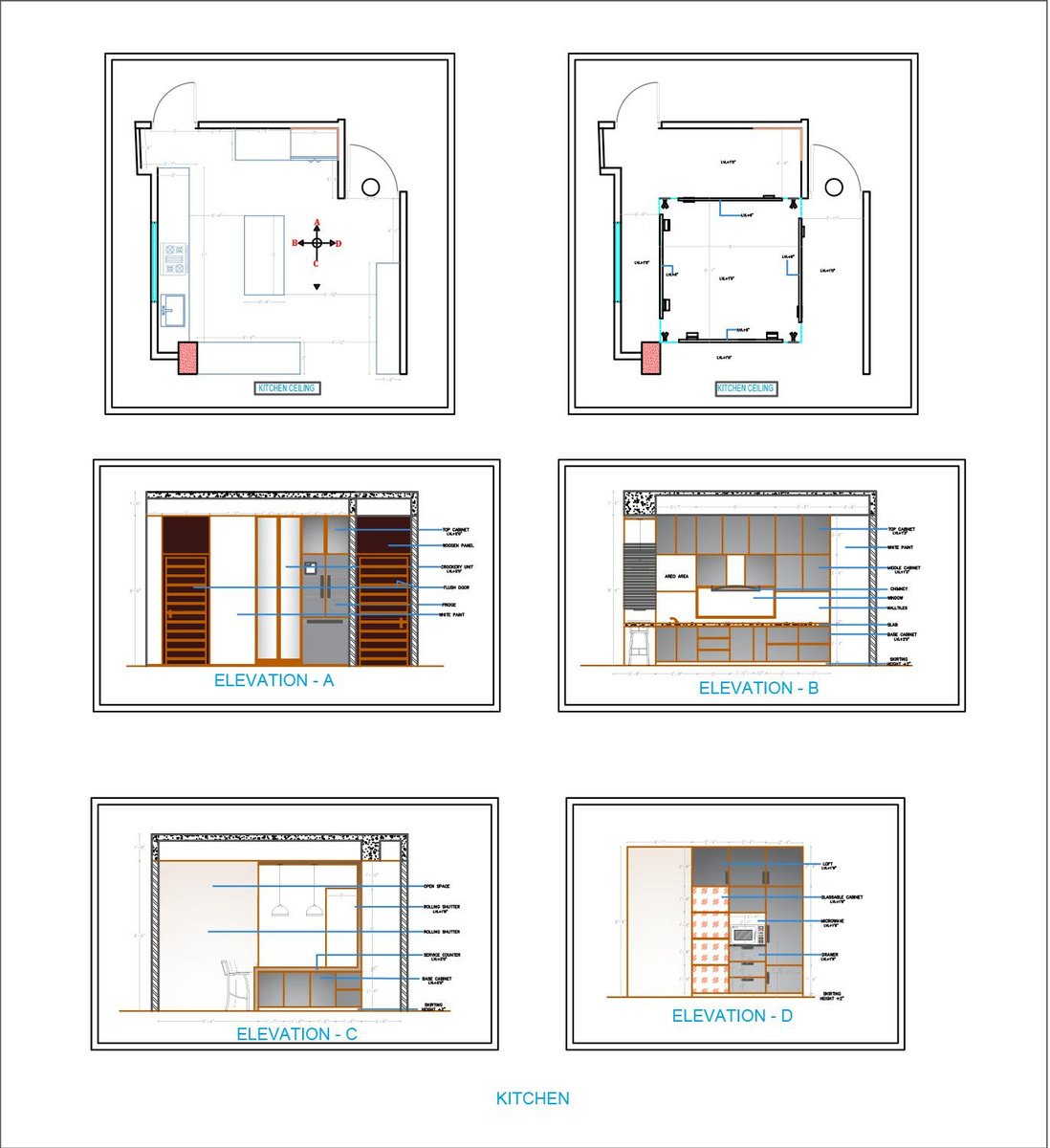 11 Interior Floor Plan And Elevation Drawings
