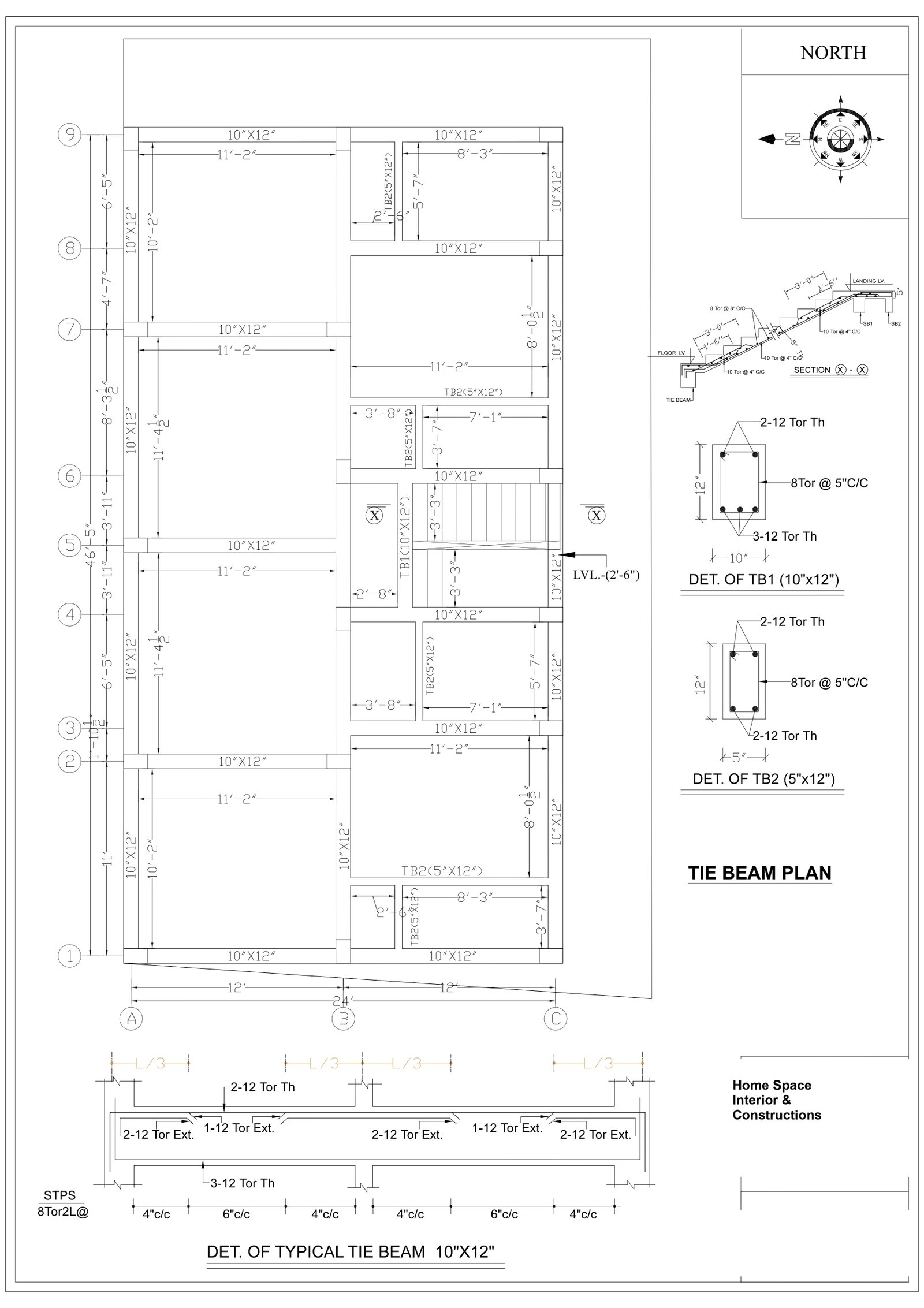 06 TIE BEAM PLAN Saket Kumar Sampat Chak Home Space